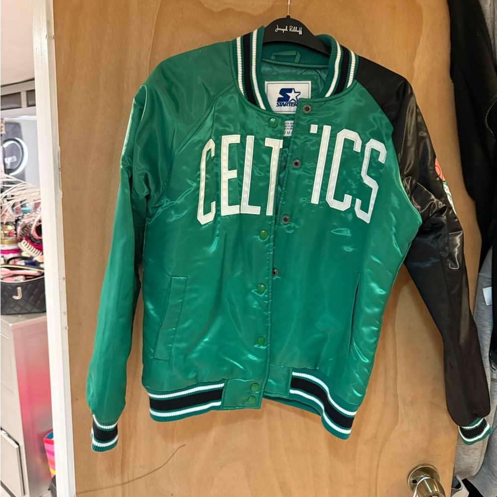 Green Celtics Varsity Jacket